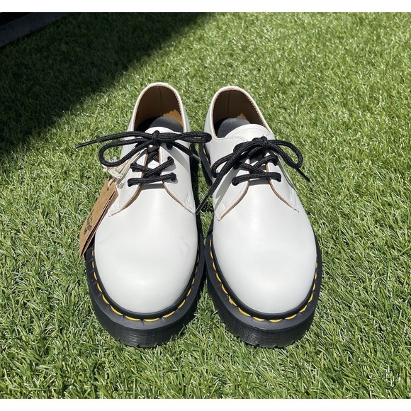 Dr Martens 1461 BEX SMOOTH White LEATHER OXFORD Unisex SHOES Size 5 US M - Picture 3 of 14